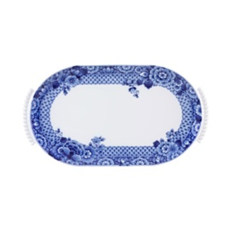 LARGE OVAL PLATTER BLUE MING