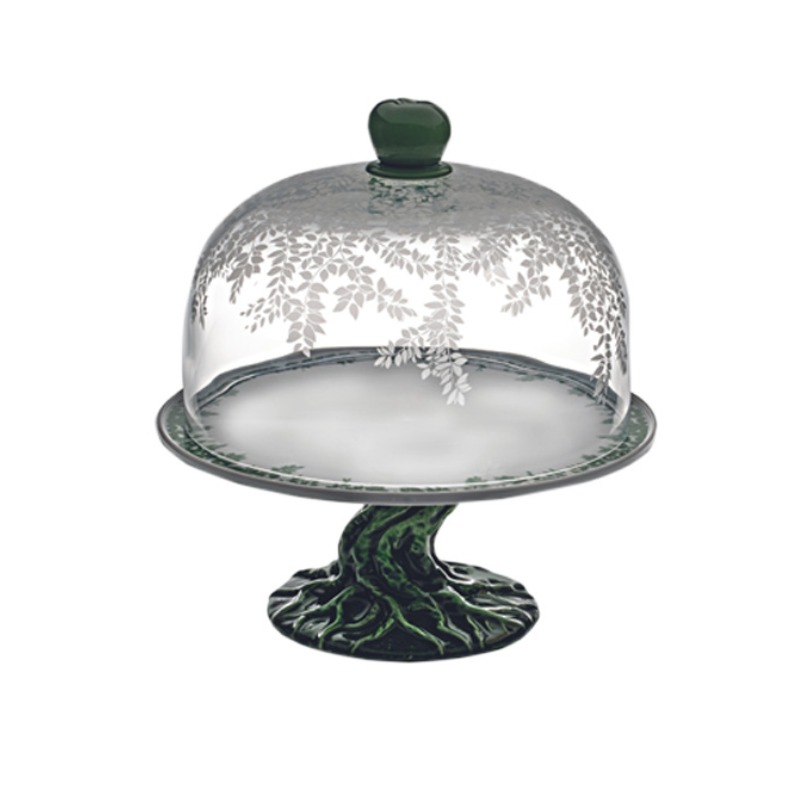 CAKE STAND W/DOME POMUM
