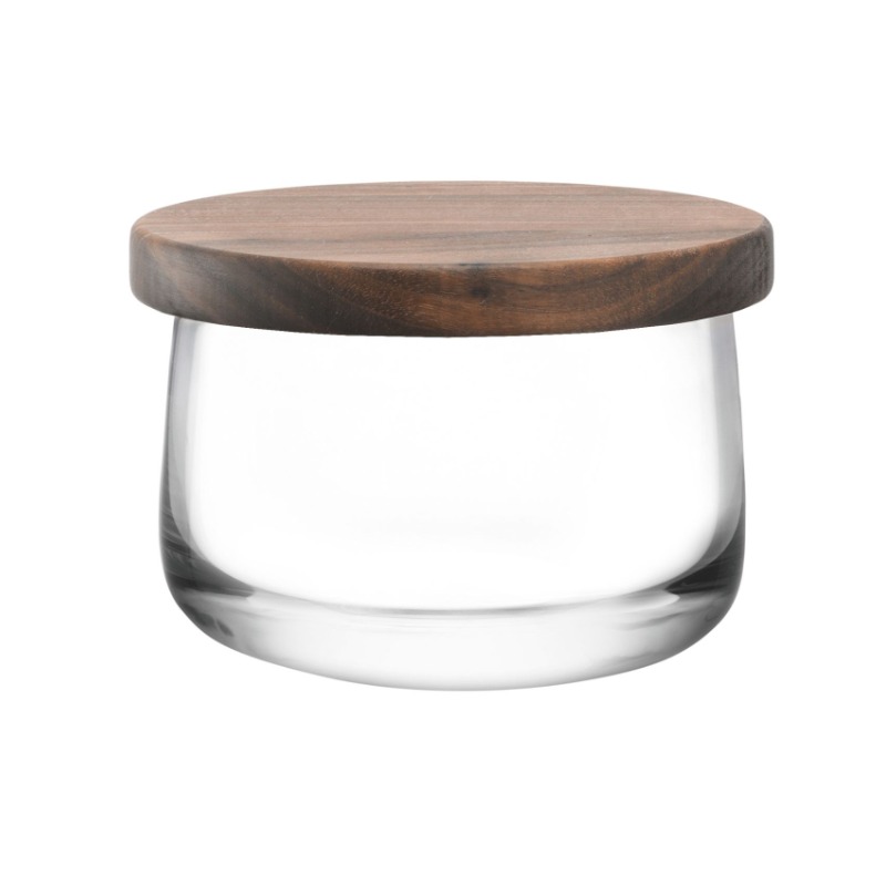 CITY BOWL & WALNUT LID CLEAR