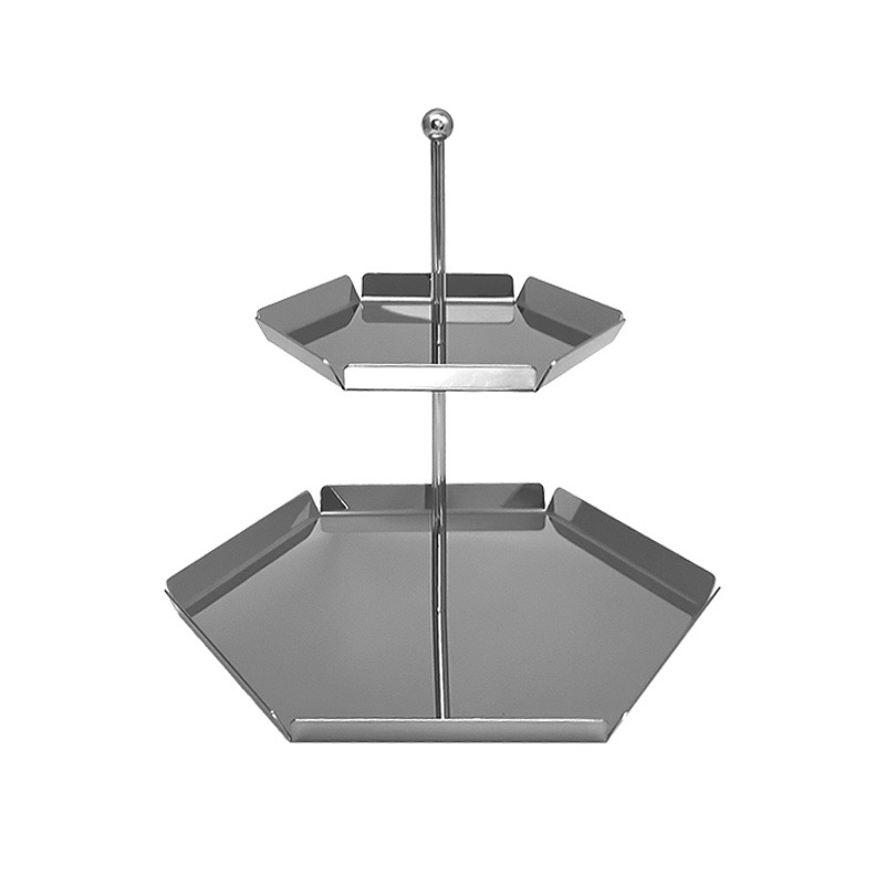 2 TIER STAND STAINLESS STEEL