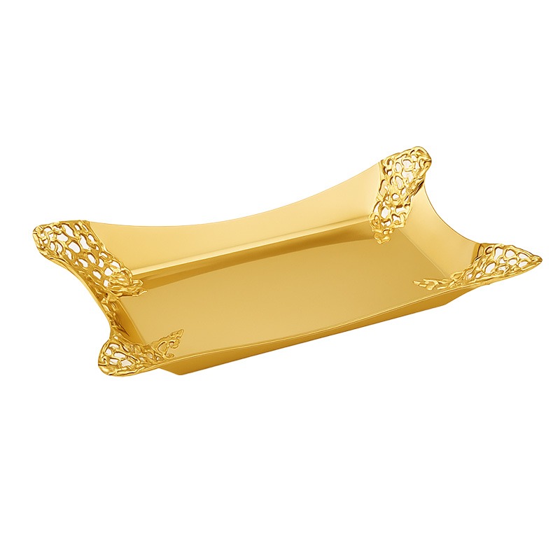 TRAY S/S GOLD PLATED