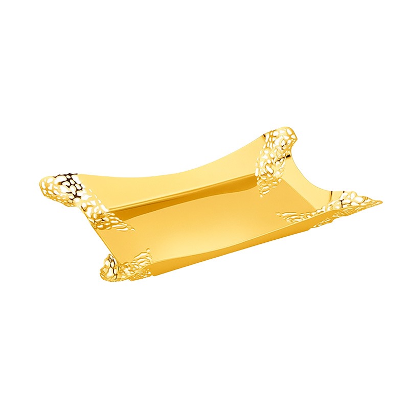 TRAY S/S GOLD PLATED