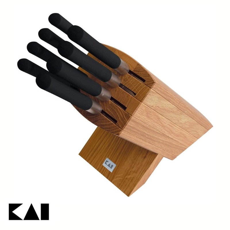 KNIFE BLOCK ASSEMBLED W/WASABI