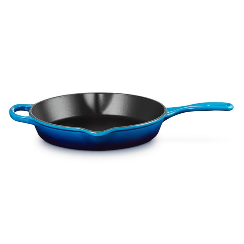 26CM SIGNATURE CAST IRON ROUND SKILLET - AZURE