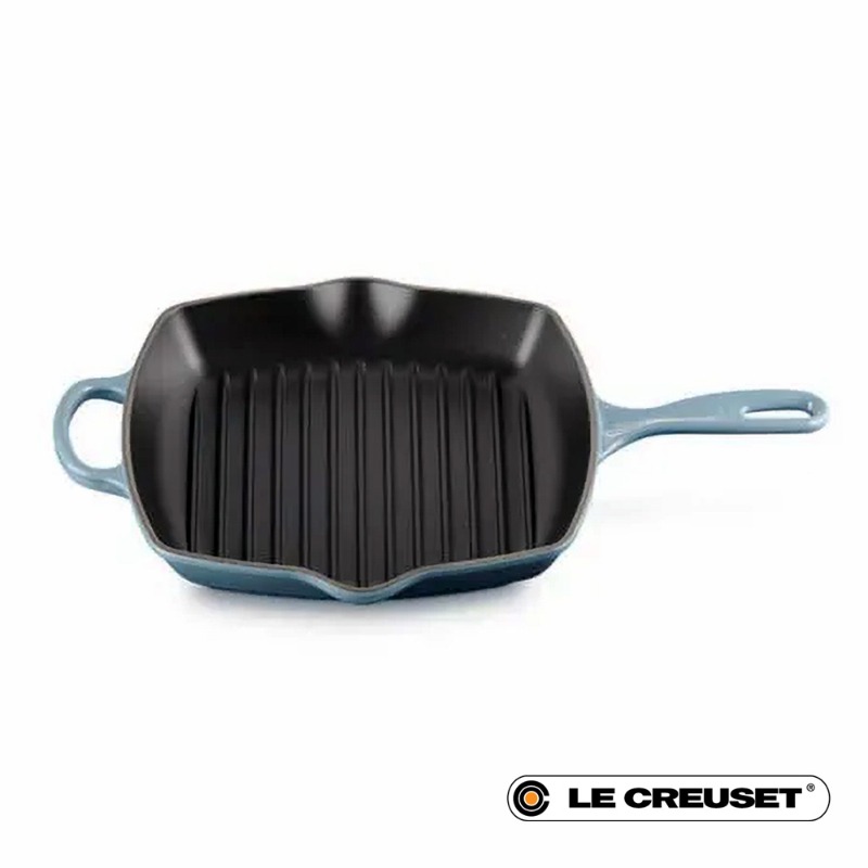 26CM SIGNATURE CAST IRON SQUARE GRILLIT - CHAMBRAY
