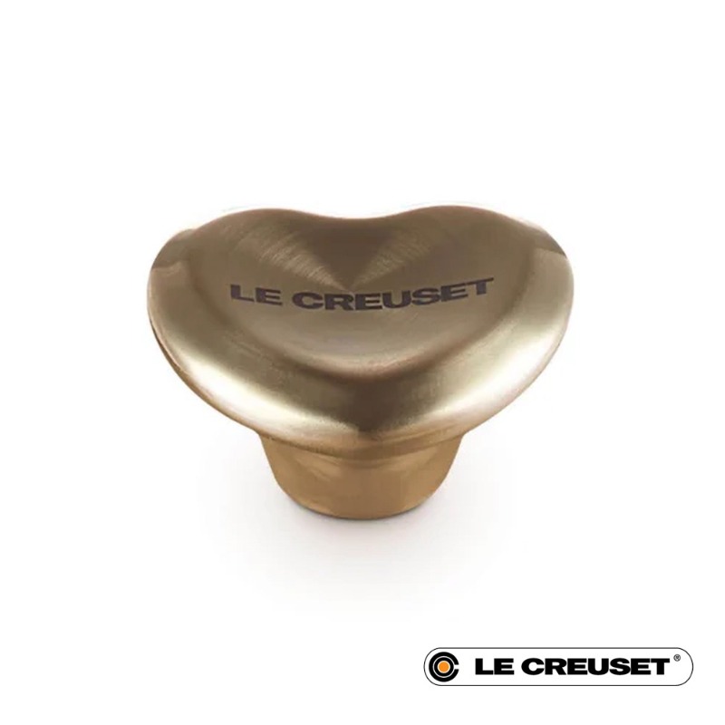 47MM HEART KNOB - LIGHT GOLD