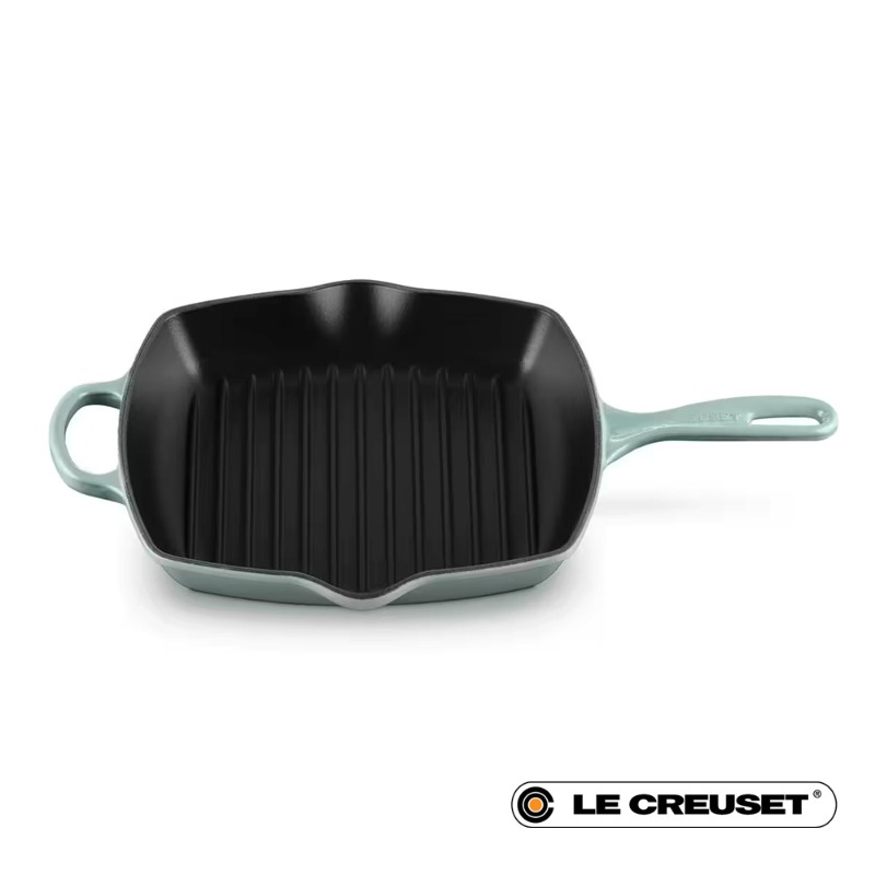 26CM SIGNATURE CAST IRON SQUARE GRILLIT - SEA SALT