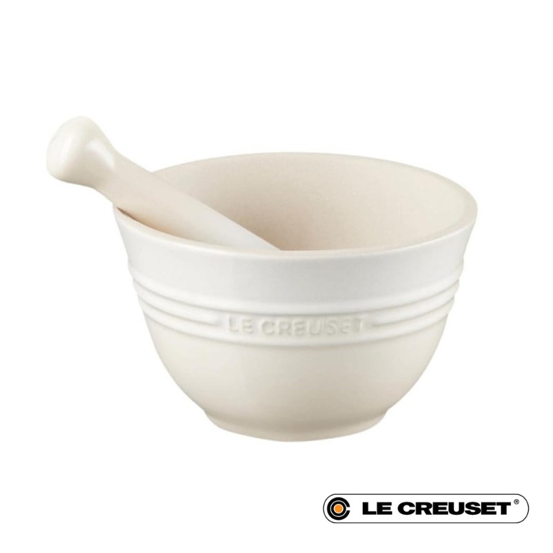 300ML STONEWARE MORTAR & PESTLE - MERINGUE
