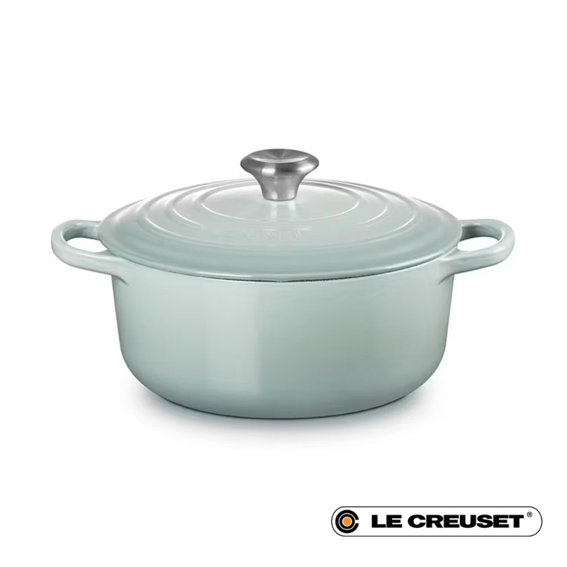 31CM CAST IRON OVAL SHALLOW CASSEROLE - SEA SALT
