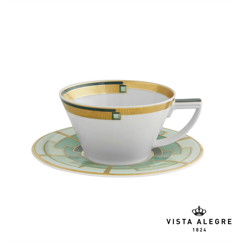 TEA CUP WITH SAUCER EMERALD