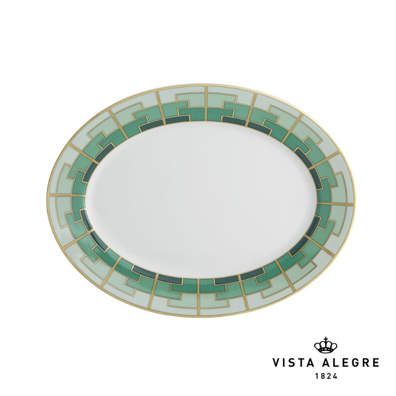 SMALL OVAL PLATE EMERALD