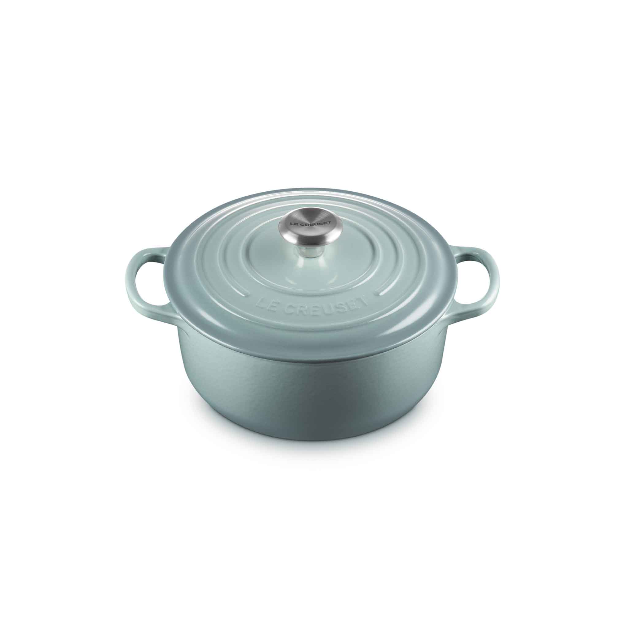 Le Creuset Signature Cast Iron Round Casserole 20cm Sea Salt