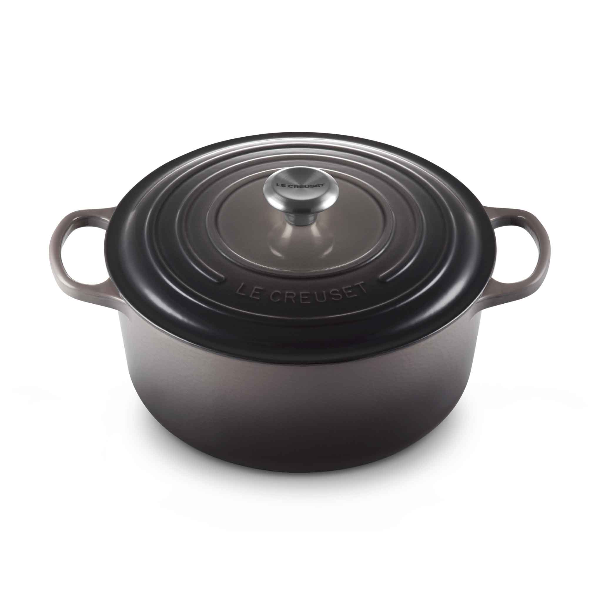 Le Creuset Signature Cast Iron Round Casserole 28cm Flint
