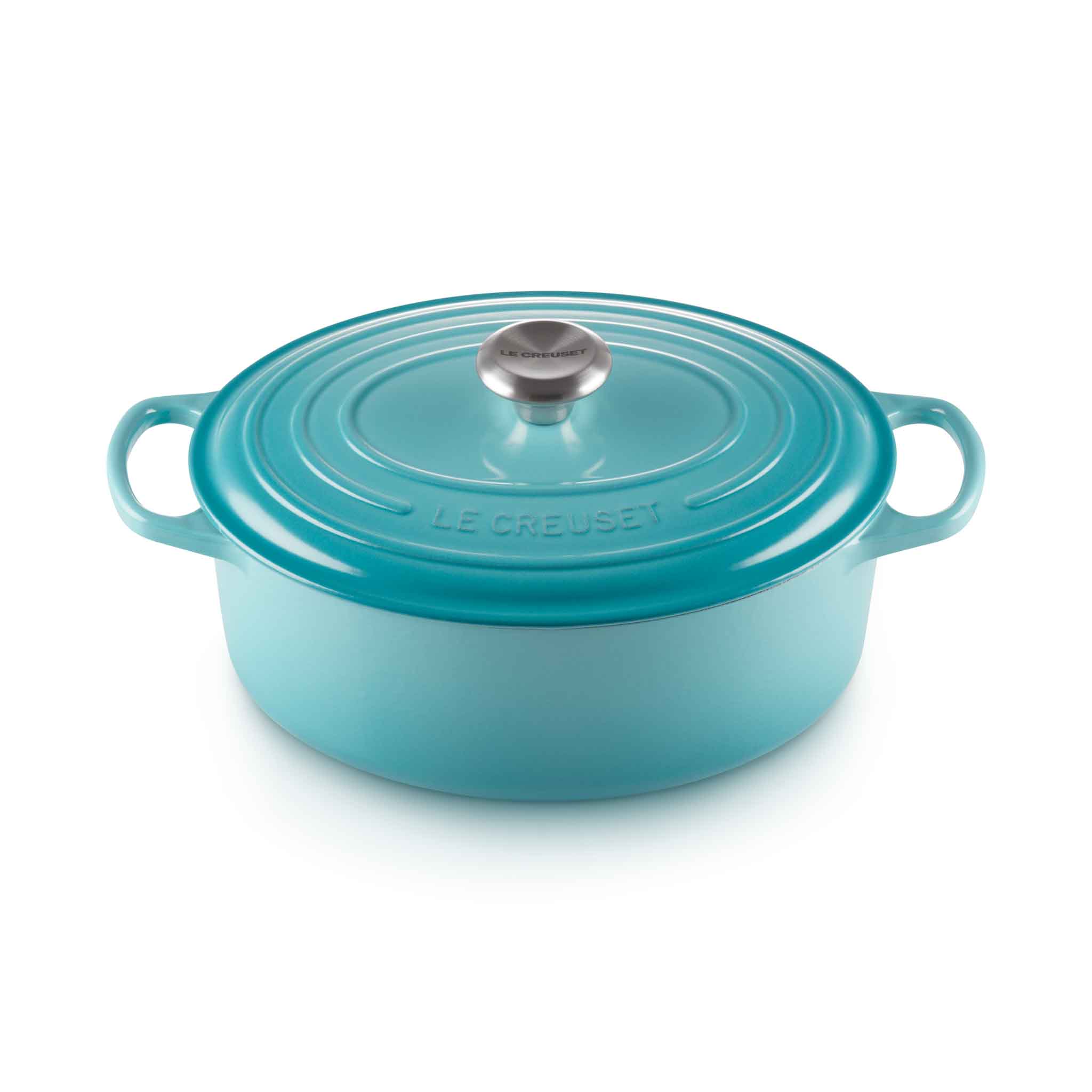 Le Creuset Signature Cast Iron Oval Casserole 29cm Teal