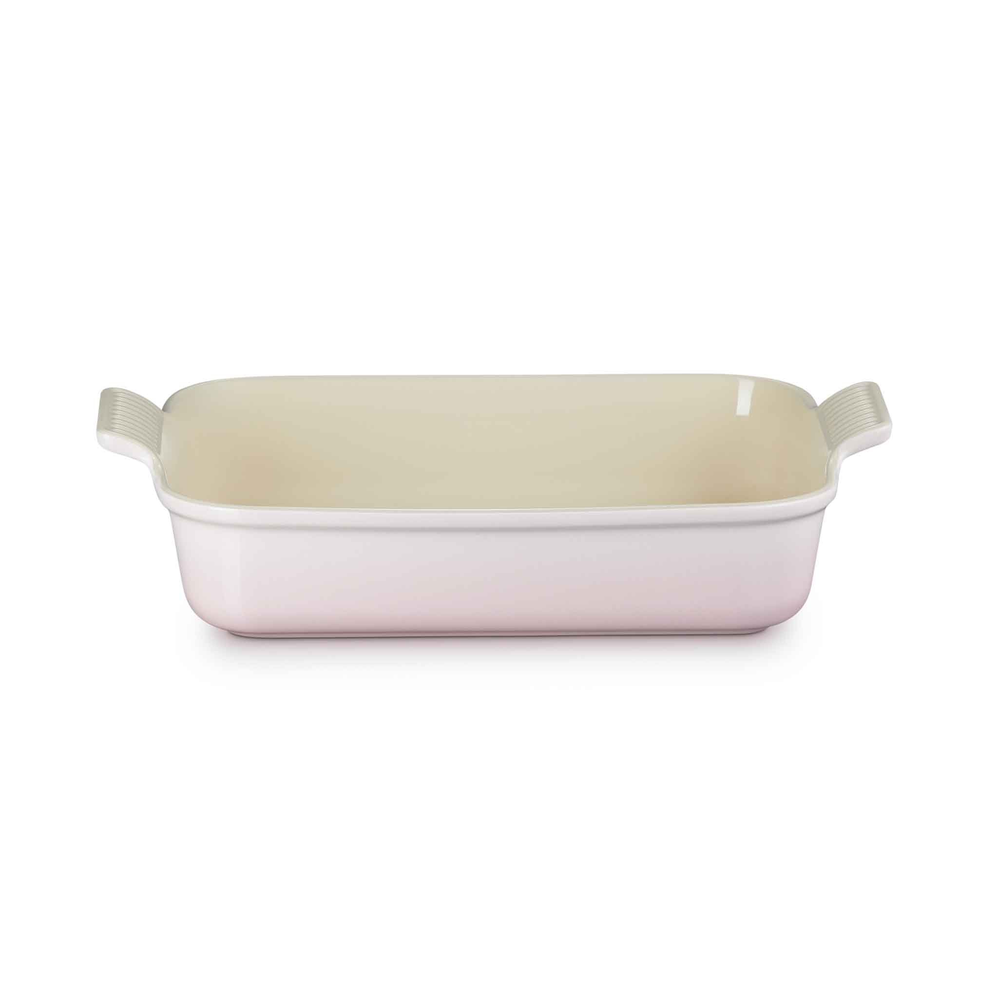 Le Creuset Stoneware Heritage Rectangular Dish 32cm Shell Pink