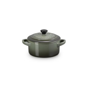 STONEWARE PETITE ROUND CASSEROLE - BLACK ONYX