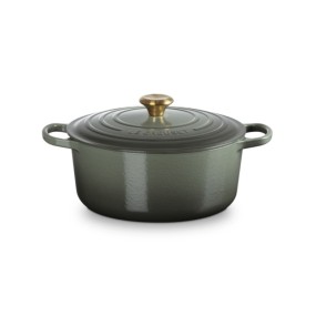 28cm CAST IRON ROUND CASSEROLE - THYME
