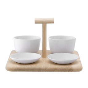 DINE QUAD SET & OAK BASE