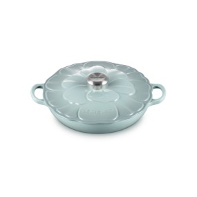 SHALLOW PETAL CASSEROLE - 26CM - SEA SALT