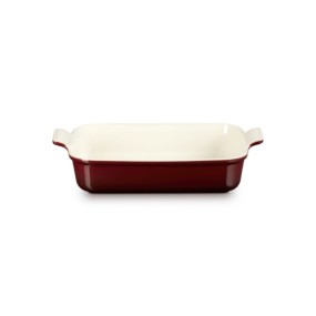 32cm STONEWARE HERITAGE RECTANGULAR DISH - GARNET
