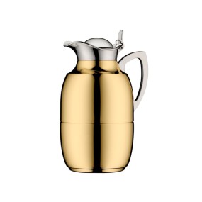 1.0L INSULATED CARAFE JUWEL S/S - GOLD PLATED