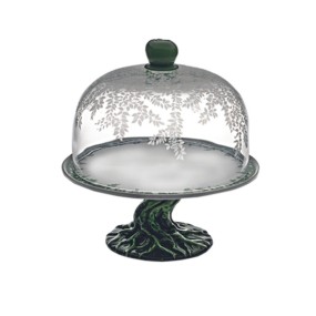 CAKE STAND W/DOME POMUM