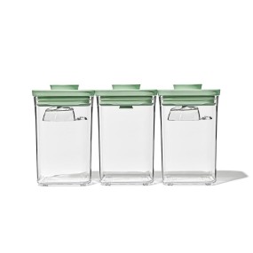 3 PIECE POP CONTAINER SET WITH MINI SCOOPS