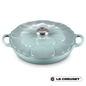 SHALLOW PETAL CASSEROLE - 26CM - SEA SALT