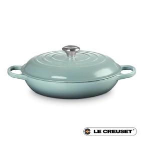 30CM SIGNATURE CAST IRON BRAISER - SEA SALT