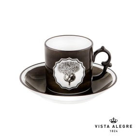 COFFEE CUP & SAUCER BLACK HERBARIAE