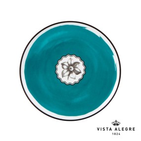 DESSERT PLATE PEACOCK HERBARIAE