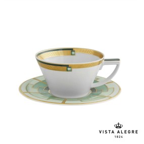 TEA CUP WITH SAUCER EMERALD